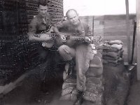 SPC Willingham and 1LT Solomon at the Exec Post  1969